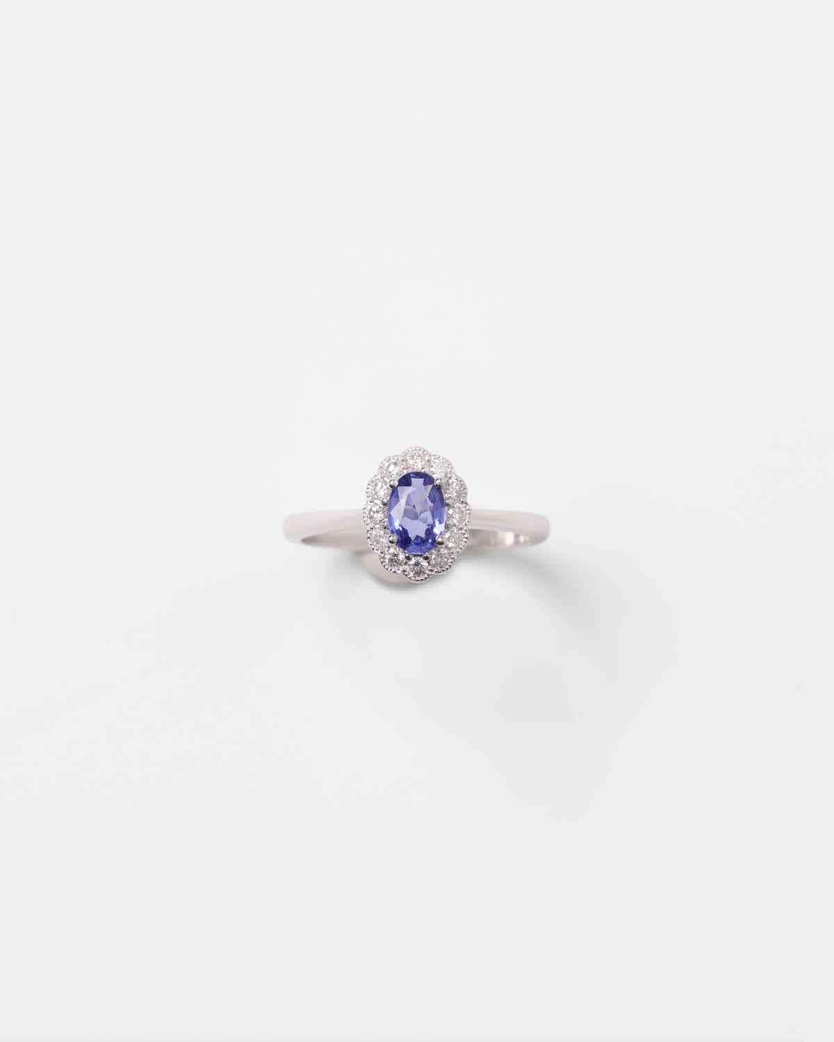 Bague marguerite en or et pierres précieuses