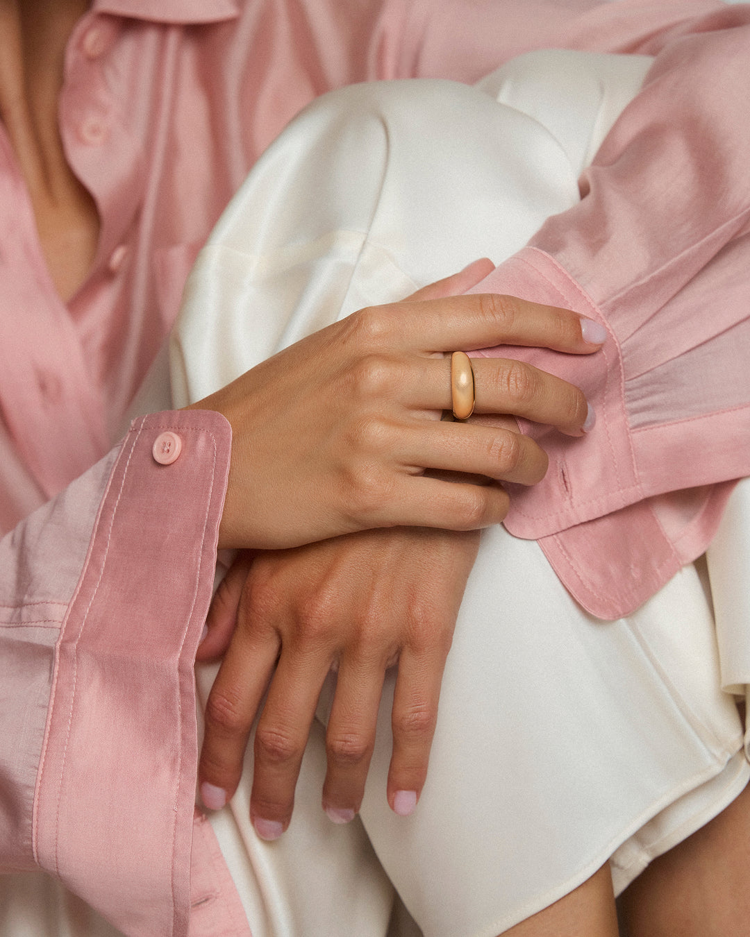 Bague pneu en or 18 carats