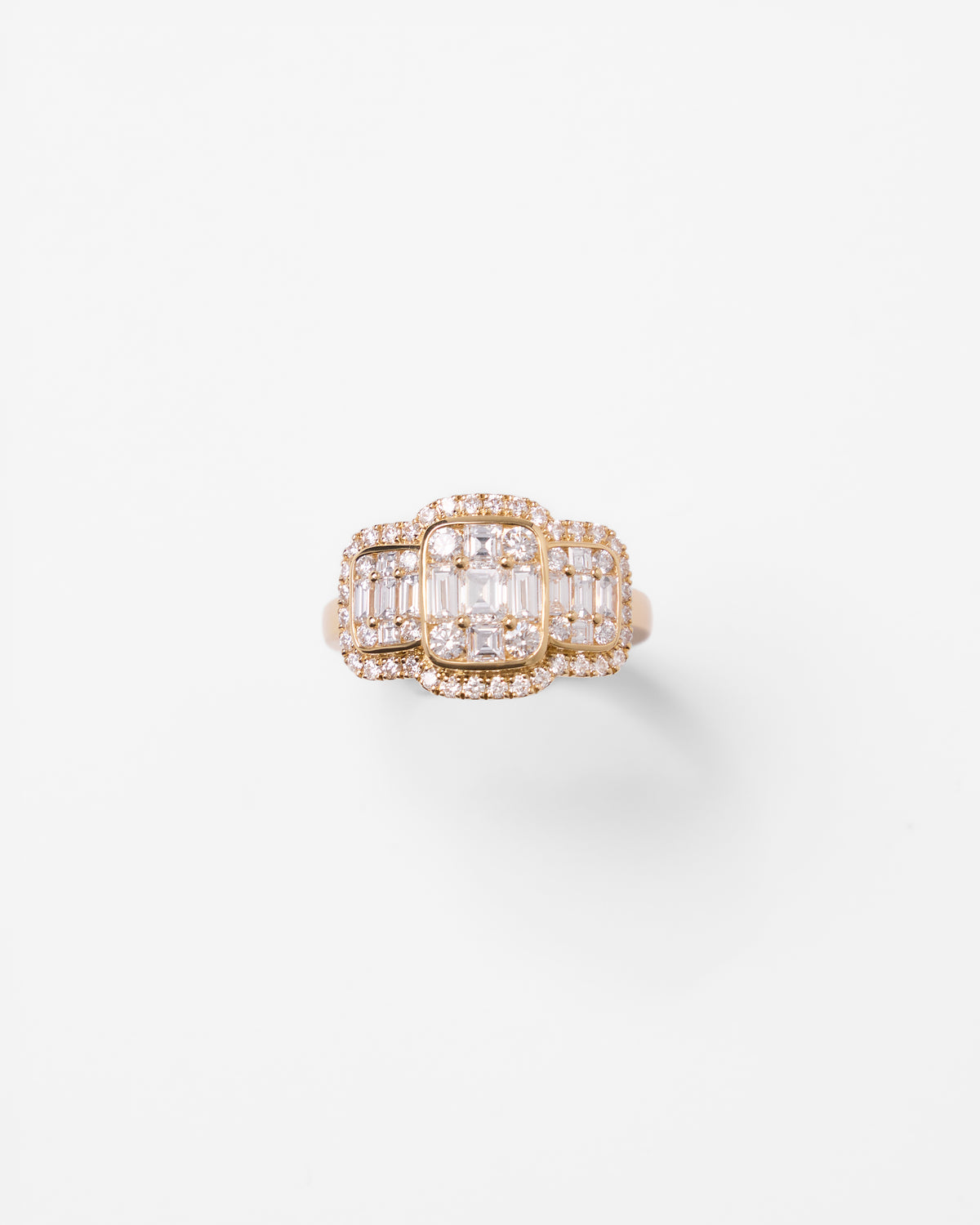 Bague Signature en or jaune et diamants