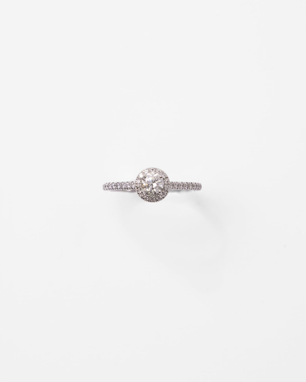 Bague solitaire en or et diamant rond
