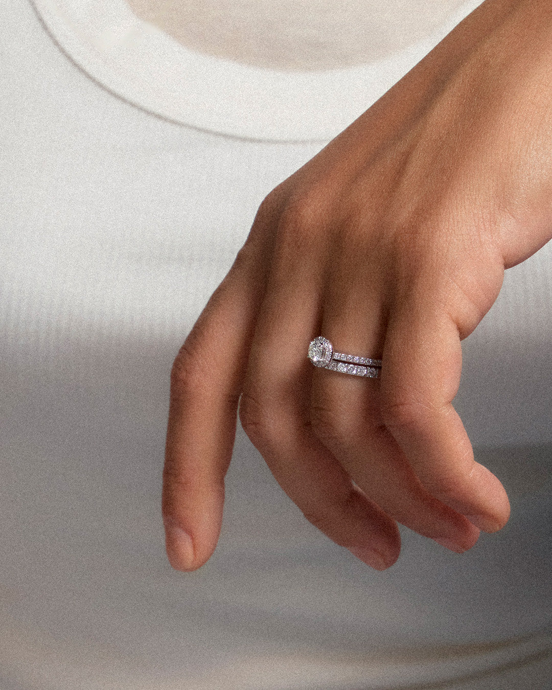 Bague solitaire en or et diamant rond