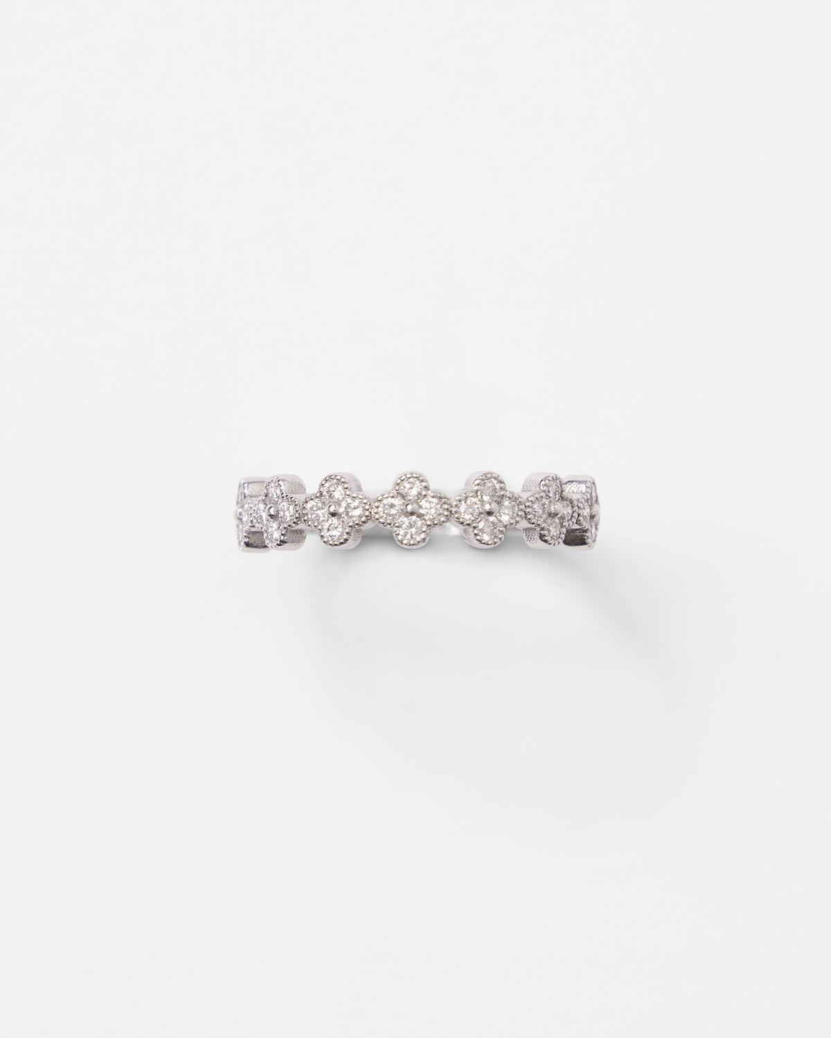 Bague trèfles en or et diamants