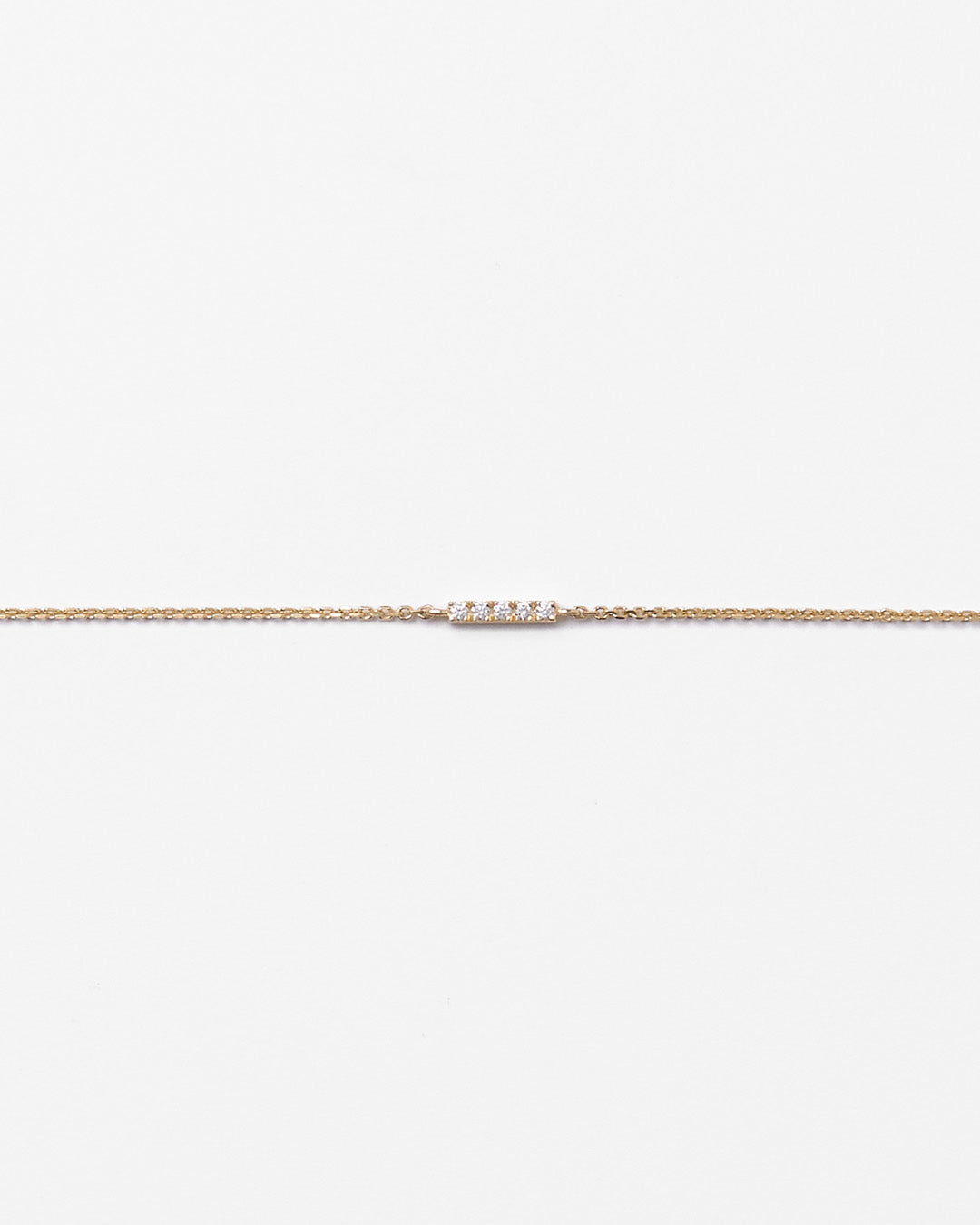 Bracelet en or et barrette de diamants