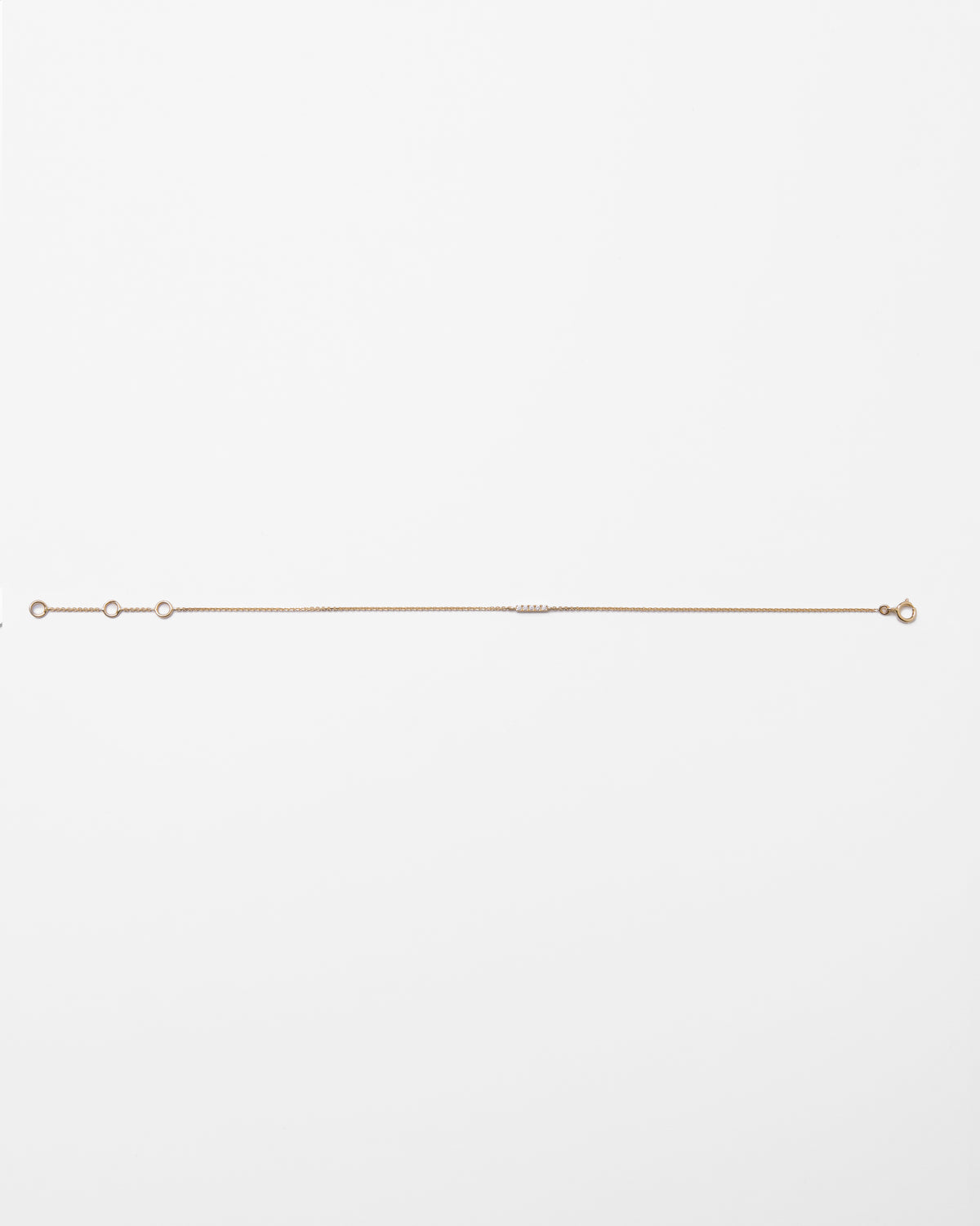 Bracelet en or et barrette de diamants