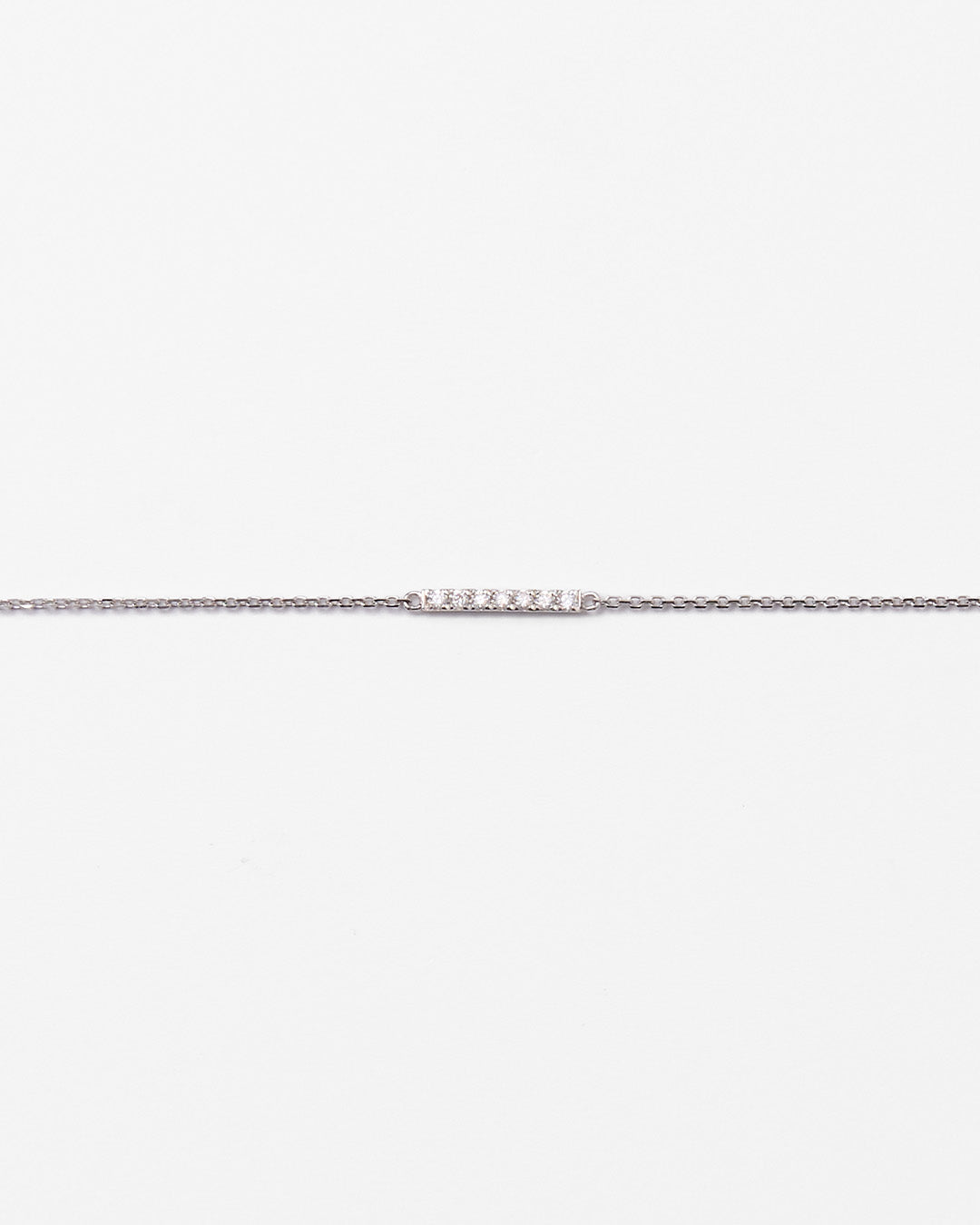 Bracelet en or blanc et barrette de diamants