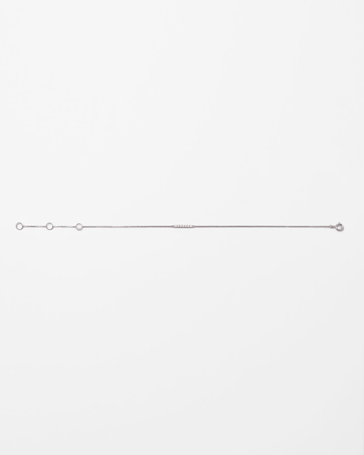 Bracelet en or blanc et barrette de diamants