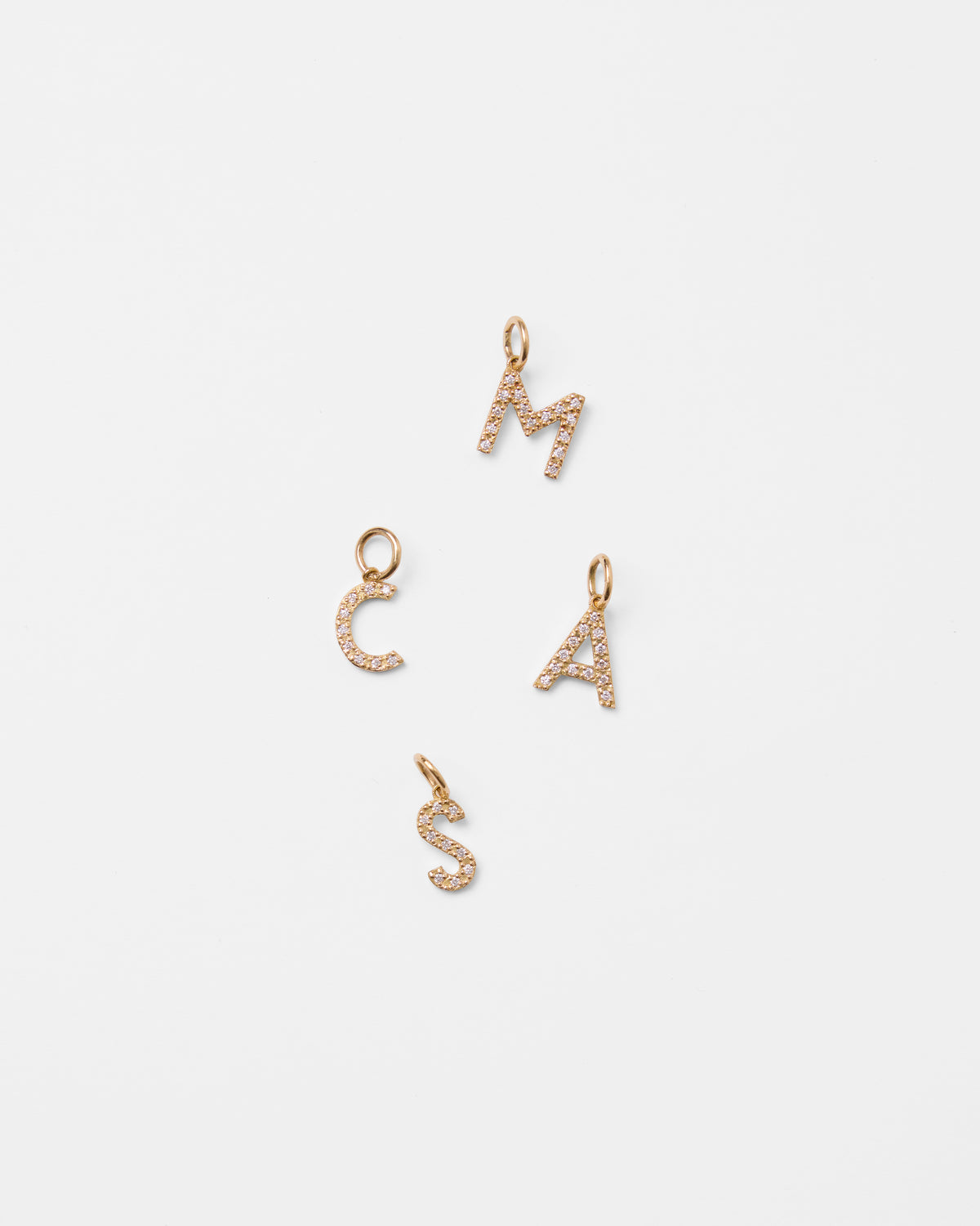 Collier lettre classique or et diamants