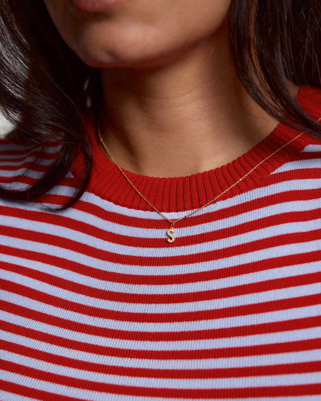 Collier lettre classique
