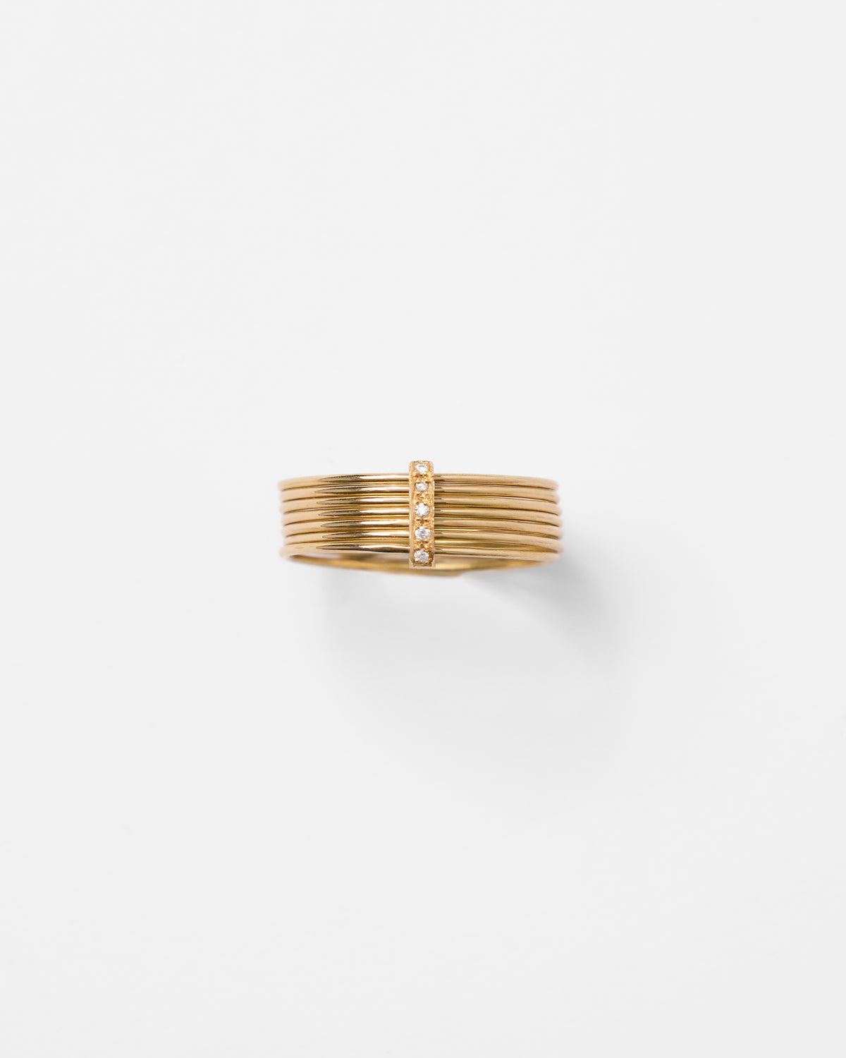 Bague semainier en or et diamants